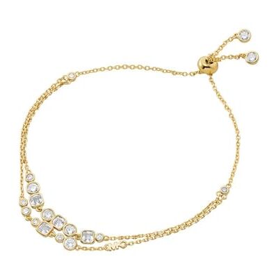 Michael Kors Women's Semi precious with slider closure double chain bracelet Michael Kors Women's Semi precious with slider closure double chain bracelet