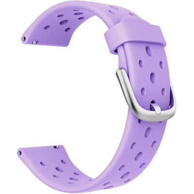 BIGGERFIVE Bracelet de rechange en silicone pour montre intelligente BW01, 22 mm, Lilas, Estándar BIGGERFIVE Bracelet de rechange en silicone pour montre intelligente BW01, 22 mm, Lilas, Estándar