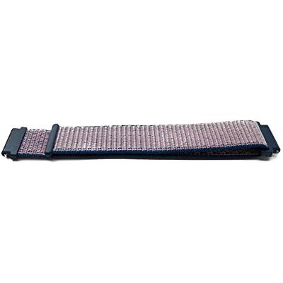SYSTEM-S Bracelet de 20 mm en nylon pour montre intelligente Huawei Watch en violet, bleu foncé/violet, Eine Grösse, Classique SYSTEM-S Bracelet de 20 mm en nylon pour montre intelligente Huawei Watch en violet, bleu foncé/violet, Eine Grösse, Classique