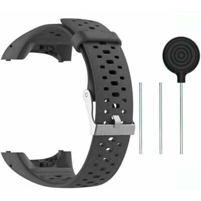 INF Bracelet compatible avec Polar M400/M430, en silicone pour Polar M400/M430, gris, 24 centimètres, Classique INF Bracelet compatible avec Polar M400/M430, en silicone pour Polar M400/M430, gris, 24 centimètres, Classique