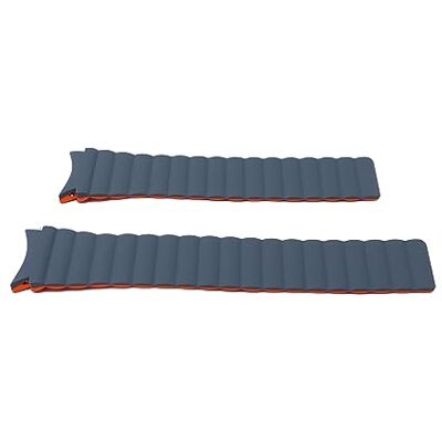 SYSTEM-S Bracelet 20mm en Silicone Magnétique pour Samsung Galaxy Watch 5 4 Gris Orange, Gris/orange fluo, Eine Grösse SYSTEM-S Bracelet 20mm en Silicone Magnétique pour Samsung Galaxy Watch 5 4 Gris Orange, Gris/orange fluo, Eine Grösse
