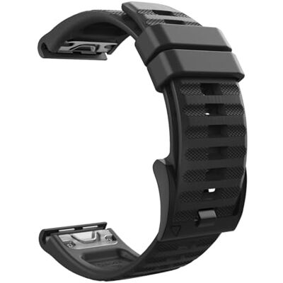 MoKo 22mm Quick Fit Silicone Band Compatible with Garmin Fenix Series,Black MoKo 22mm Quick Fit Silicone Band Compatible with Garmin Fenix Series,Black