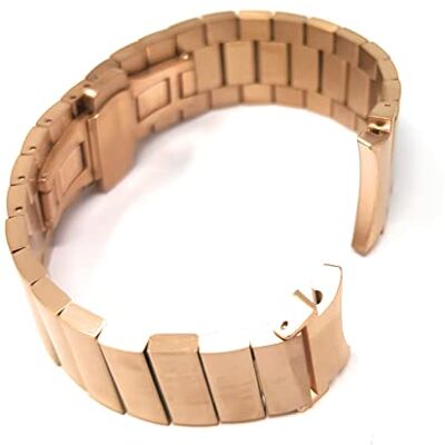 SYSTEM-S Bracelet 20 mm en métal pour montre connectée Samsung Galaxy Watch 4 Rose, Métallique/rose, Eine Grösse, Classique SYSTEM-S Bracelet 20 mm en métal pour montre connectée Samsung Galaxy Watch 4 Rose, Métallique/rose, Eine Grösse, Classique