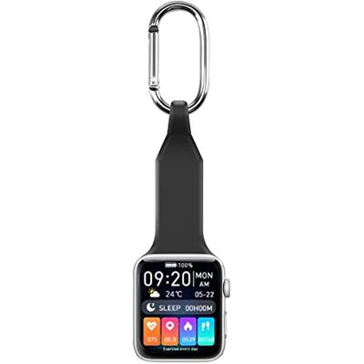 makzib Montre connectée à mousqueton pour médecins, infirmières, activités de plein air, escalade, randonnée, Noir , Décontracté makzib Montre connectée à mousqueton pour médecins, infirmières, activités de plein air, escalade, randonnée, Noir , Décontracté
