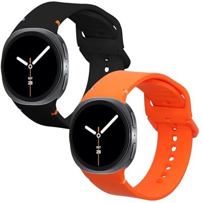 kwmobile Bracelet compatible avec Samsung Galaxy Watch 8 Galaxy/Galaxy Watch 8 Classic 46mm bracelet 2x bracelet de rechange en silicone pour fitness tracker kwmobile Bracelet compatible avec Samsung Galaxy Watch 8 Galaxy/Galaxy Watch 8 Classic 46mm bracelet 2x bracelet de rechange en silicone pour fitness tracker