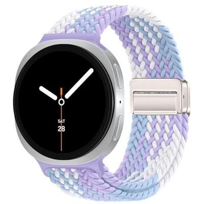 Wigento Bracelet en nylon avec fermeture magnétique pour Samsung Galaxy Watch 8/8 Classic Loop multicolore Wigento Bracelet en nylon avec fermeture magnétique pour Samsung Galaxy Watch 8/8 Classic Loop multicolore