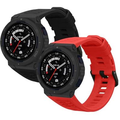 kwmobile Bracelet compatible avec Amazfit Active Edge (A2212) bracelet 2x de rechange en silicone pour fitness tracker kwmobile Bracelet compatible avec Amazfit Active Edge (A2212) bracelet 2x de rechange en silicone pour fitness tracker