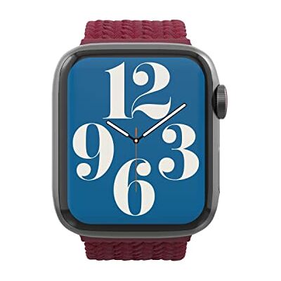 GEAR4 ZAGG Gear 4 Bracelet de montre tressé Apple unisexe 45/44/42 mm (bordeaux), bordeaux, S, rouge bordeaux, S GEAR4 ZAGG Gear 4 Bracelet de montre tressé Apple unisexe 45/44/42 mm (bordeaux), bordeaux, S, rouge bordeaux, S