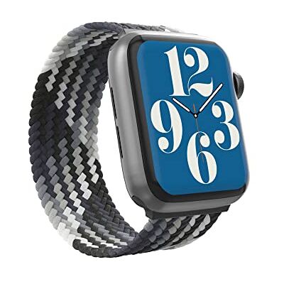 GEAR4 ZAGG Gear 4 Bracelet tressé pour Apple Watch Unisexe 45/44/42 mm Taille S (tempête), bleu nuit, S, bleu nuit, S GEAR4 ZAGG Gear 4 Bracelet tressé pour Apple Watch Unisexe 45/44/42 mm Taille S (tempête), bleu nuit, S, bleu nuit, S
