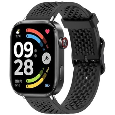 Wigento Bracelet en silicone pour Xiaomi Redmi Watch 6 Réglable Couleur Noir Wigento Bracelet en silicone pour Xiaomi Redmi Watch 6 Réglable Couleur Noir