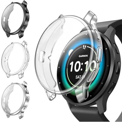 FINTIE 3 Pièces Coque Compatible avec Garmin Venu 3S (41 mm) FINTIE 3 Pièces Coque Compatible avec Garmin Venu 3S (41 mm)