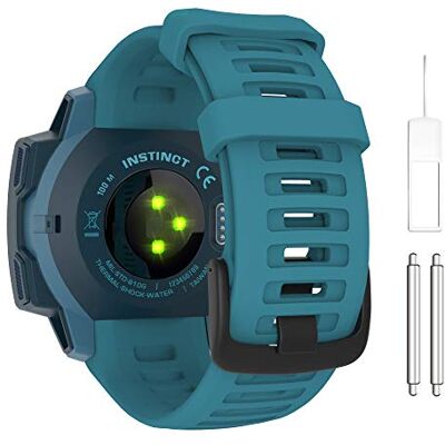 MoKo Silicone Watch Strap Compatible with Garmin Instinct & Instinct 2 MoKo Silicone Watch Strap Compatible with Garmin Instinct & Instinct 2