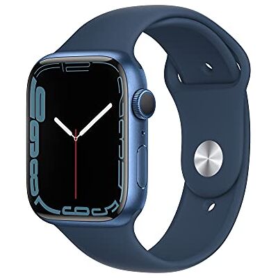 Apple Watch Series 7 (GPS, 45MM) -Blue Aluminum Case with Abyss Blue Sport Band (Renewed) Apple Watch Series 7 (GPS, 45MM) -Blue Aluminum Case with Abyss Blue Sport Band (Renewed)
