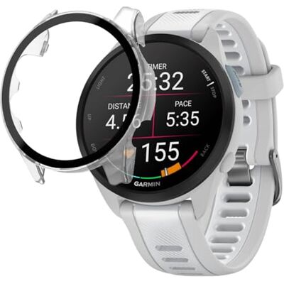 PHONILLICO Coque Compatible pour Garmin Forerunner 165/165 Music Protection Rigide étui Transparent écran Verre trempé Montre connectée ® PHONILLICO Coque Compatible pour Garmin Forerunner 165/165 Music Protection Rigide étui Transparent écran Verre trempé Montre connectée ®