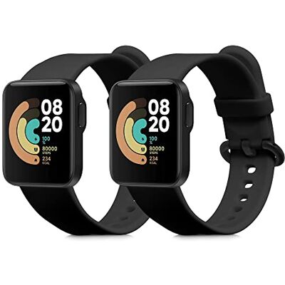 kwmobile Bracelet compatible avec Xiaomi Mi Watch Lite/Redmi Watch bracelet 2x de rechange en silicone pour fitness tracker kwmobile Bracelet compatible avec Xiaomi Mi Watch Lite/Redmi Watch bracelet 2x de rechange en silicone pour fitness tracker