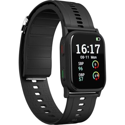 Nymvik Moniteur de pression artérielle avec autorisation FDA 510 (k), montre de pression artérielle avec fréquence cardiaque, oxygène dans le sang (bien-être), montre médicale pour moniteur de données de Nymvik Moniteur de pression artérielle avec autorisation FDA 510 (k), montre de pression artérielle avec fréquence cardiaque, oxygène dans le sang (bien-être), montre médicale pour moniteur de données de