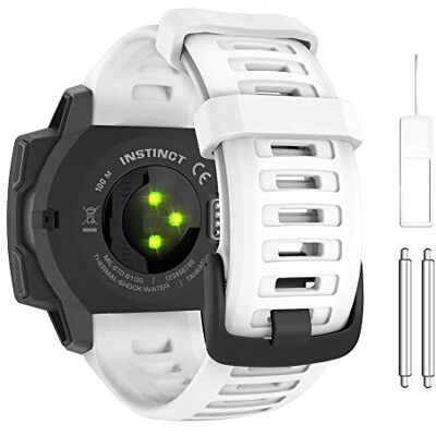 MoKo Silicone Watch Strap Compatible with Garmin Instinct & Instinct 2 MoKo Silicone Watch Strap Compatible with Garmin Instinct & Instinct 2