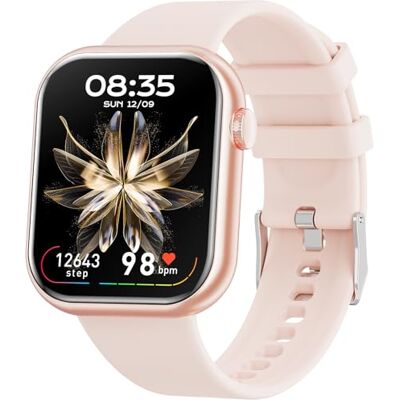 Hwagol Montre Connectée Femme Homme avec Appel Bluetooth, Montre Connectée Podometre avec 140+ Mode Sport/Sommeil/Fréquence Cardiaque/SpO2, 1.85" HD Smartwatch pour Android iOS Hwagol Montre Connectée Femme Homme avec Appel Bluetooth, Montre Connectée Podometre avec 140+ Mode Sport/Sommeil/Fréquence Cardiaque/SpO2, 1.85" HD Smartwatch pour Android iOS