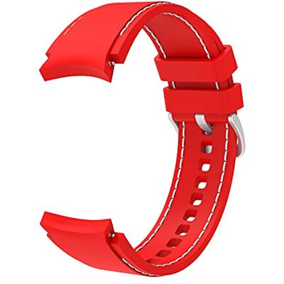 SYSTEM-S Bracelet flexible en silicone 20 mm pour montre connectée Samsung Galaxy Watch 4 Rouge, rouge, Eine Grösse, Classique SYSTEM-S Bracelet flexible en silicone 20 mm pour montre connectée Samsung Galaxy Watch 4 Rouge, rouge, Eine Grösse, Classique