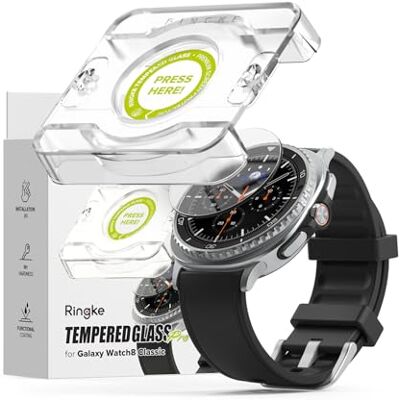 Ringke Tempered Glass Pro Compatible avec Samsung Galaxy Watch 8 Classic 46mm Protecteur d’Écran Verre Trempé 9H Haute Définition HD Anti-Rayures & Empreintes Pack de 2 Ringke Tempered Glass Pro Compatible avec Samsung Galaxy Watch 8 Classic 46mm Protecteur d’Écran Verre Trempé 9H Haute Définition HD Anti-Rayures & Empreintes Pack de 2
