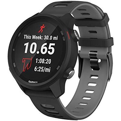 INF Bracelet compatible avec Garmin Forerunner 245/645/Vivoactive/Vivomore Silicone Noir INF Bracelet compatible avec Garmin Forerunner 245/645/Vivoactive/Vivomore Silicone Noir
