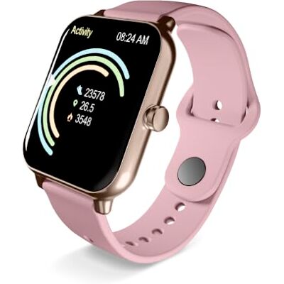 Cellular Line Montre connectée Ion avec écran tactile HD de 1,83 pouces, surveillance de la fréquence cardiaque, notifications et batterie de 5 jours de couleur rose Cellular Line Montre connectée Ion avec écran tactile HD de 1,83 pouces, surveillance de la fréquence cardiaque, notifications et batterie de 5 jours de couleur rose