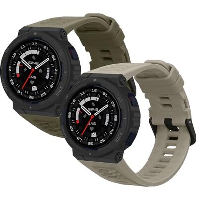 kwmobile Bracelet compatible avec Amazfit Active Edge (A2212) bracelet 2x de rechange en silicone pour fitness tracker kwmobile Bracelet compatible avec Amazfit Active Edge (A2212) bracelet 2x de rechange en silicone pour fitness tracker