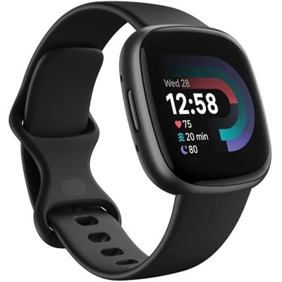Fitbit Versa 4,Black Smartwatch Unisex-Adult, Noir/Aluminium Graphite, Taille Unique Fitbit Versa 4,Black Smartwatch Unisex-Adult, Noir/Aluminium Graphite, Taille Unique