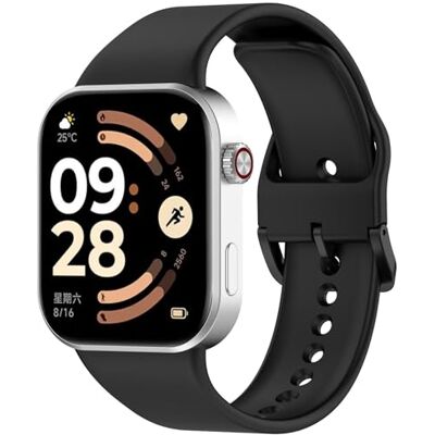 Wigento Bracelet en silicone pour Xiaomi Band 10 Pro/9 Pro/Redmi Watch 6, respirant, réglable, confortable, facile à changer, bracelet de montre flexible (noir) Wigento Bracelet en silicone pour Xiaomi Band 10 Pro/9 Pro/Redmi Watch 6, respirant, réglable, confortable, facile à changer, bracelet de montre flexible (noir)