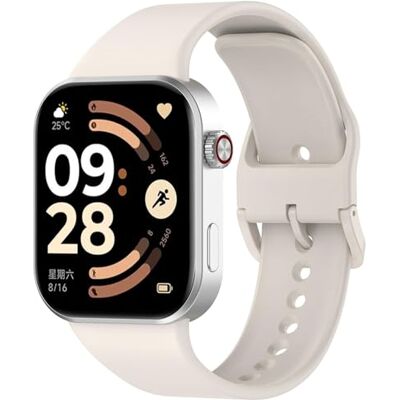 Wigento Bracelet en silicone pour Xiaomi Band 10 Pro/9 Pro/Redmi Watch 6, respirant, réglable, confortable, facile à changer, bracelet de montre flexible (beige) Wigento Bracelet en silicone pour Xiaomi Band 10 Pro/9 Pro/Redmi Watch 6, respirant, réglable, confortable, facile à changer, bracelet de montre flexible (beige)