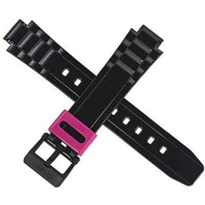 Casio LX-S700H LX S700H S700 700H Bracelet de montre avec boucle noire et rose, Sangle Casio LX-S700H LX S700H S700 700H Bracelet de montre avec boucle noire et rose, Sangle
