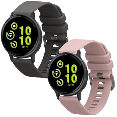 kwmobile Bracelet compatible avec Garmin vivoactive 5 / active 5 bracelet 2x de rechange en silicone pour fitness tracker kwmobile Bracelet compatible avec Garmin vivoactive 5 / active 5 bracelet 2x de rechange en silicone pour fitness tracker