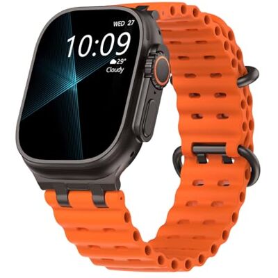 TiMOVO Ocean Band Compatible with Apple Watch Ultra 3/2/1 49mm, Orange TiMOVO Ocean Band Compatible with Apple Watch Ultra 3/2/1 49mm, Orange