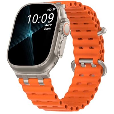 TiMOVO Ocean Band Compatible with Apple Watch Ultra 3/2/1 49mm, Orange TiMOVO Ocean Band Compatible with Apple Watch Ultra 3/2/1 49mm, Orange