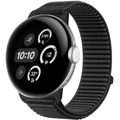 Wigento Bracelet pour montre intelligente Google Pixel Watch 4/3/2/1 45 mm et 41 mm fermeture, Eine Grösse, Nylon, Pas de pierre précieuse Wigento Bracelet pour montre intelligente Google Pixel Watch 4/3/2/1 45 mm et 41 mm fermeture, Eine Grösse, Nylon, Pas de pierre précieuse