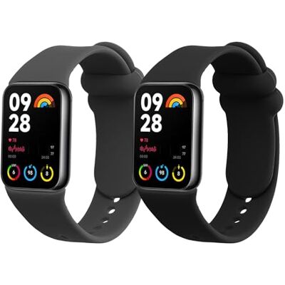 kwmobile Bracelet compatible avec Xiaomi Mi Band 8 Pro bracelet 2x de rechange en silicone pour fitness tracker kwmobile Bracelet compatible avec Xiaomi Mi Band 8 Pro bracelet 2x de rechange en silicone pour fitness tracker