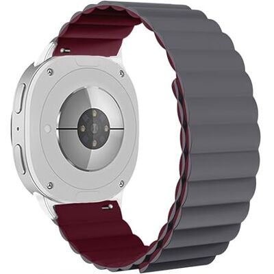 Wigento Bracelet magnétique en silicone pour Samsung Galaxy Watch 8/8 Classic, Eine Grösse, Silicone, Pas de pierre précieuse Wigento Bracelet magnétique en silicone pour Samsung Galaxy Watch 8/8 Classic, Eine Grösse, Silicone, Pas de pierre précieuse