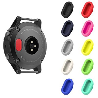 MoKo 10 Pack Dust Plug Compatible with Garmin Fenix 7/7S/7X/6/6S/6X/5/5S/5X/Vivoactive 3/4/Forerunner 45/55/245/745/945/Venu 2/Instinct, Silicone Charger Port Protector Anti Dust Caps, Multi-color B MoKo 10 Pack Dust Plug Compatible with Garmin Fenix 7/7S/7X/6/6S/6X/5/5S/5X/Vivoactive 3/4/Forerunner 45/55/245/745/945/Venu 2/Instinct, Silicone Charger Port Protector Anti Dust Caps, Multi-color B