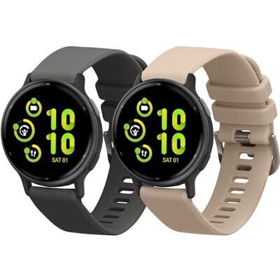 kwmobile Bracelet compatible avec Garmin vivoactive 5 / active 5 bracelet 2x bracelet de rechange en silicone pour fitness tracker kwmobile Bracelet compatible avec Garmin vivoactive 5 / active 5 bracelet 2x bracelet de rechange en silicone pour fitness tracker