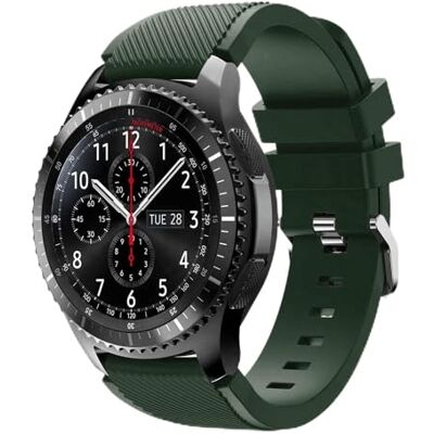 Cadorabo Bracelet TPU avec fermeture métallique 20mm compatible avec Samsung Galaxy Watch 42mm/3/4/5 en VERT Bracelet de remplacement pour Huawei Watch 2 pour Nokia Steel pour LG Watch Sport uvm Cadorabo Bracelet TPU avec fermeture métallique 20mm compatible avec Samsung Galaxy Watch 42mm/3/4/5 en VERT Bracelet de remplacement pour Huawei Watch 2 pour Nokia Steel pour LG Watch Sport uvm