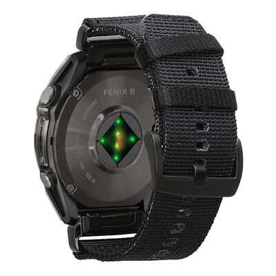 kwmobile Bracelet compatible avec Garmin 22mm Fenix 8 47mm / Tactix 8 47mm / Instinct 45mm / Epix Bracelet pour smartwatch en nylon à séchage rapide Facile à monter noir kwmobile Bracelet compatible avec Garmin 22mm Fenix 8 47mm / Tactix 8 47mm / Instinct 45mm / Epix Bracelet pour smartwatch en nylon à séchage rapide Facile à monter noir