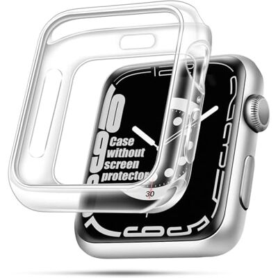 ivoler 3 Pièces Clair Coque pour Apple Watch SE et Series 6 5 4 40mm, Ultra Transparent Étui de Protection en Silicone Antichoc, Mince Souple TPU Anti-Rayures Bumper Housse pour iWatch Série 40mm ivoler 3 Pièces Clair Coque pour Apple Watch SE et Series 6 5 4 40mm, Ultra Transparent Étui de Protection en Silicone Antichoc, Mince Souple TPU Anti-Rayures Bumper Housse pour iWatch Série 40mm