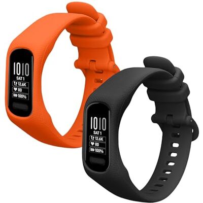 kwmobile Bracelet compatible avec Garmin vivosmart 5 / Smart 5 bracelet 2x de rechange en silicone pour fitness tracker kwmobile Bracelet compatible avec Garmin vivosmart 5 / Smart 5 bracelet 2x de rechange en silicone pour fitness tracker