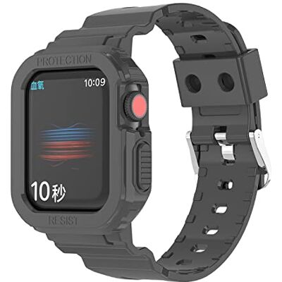 Cadorabo Bracelet en TPU compatible avec Apple Watch (Series 7/8) 41mm, (SE/Series 4/5 / 6) 40mm et (Series 1/2 / 3) 38mm en NOIR Bracelet de remplacement adapté à votre smartwatch Cadorabo Bracelet en TPU compatible avec Apple Watch (Series 7/8) 41mm, (SE/Series 4/5 / 6) 40mm et (Series 1/2 / 3) 38mm en NOIR Bracelet de remplacement adapté à votre smartwatch
