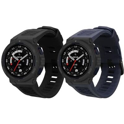 kwmobile Bracelet compatible avec Amazfit Active Edge (A2212) bracelet 2x de rechange en silicone pour fitness tracker kwmobile Bracelet compatible avec Amazfit Active Edge (A2212) bracelet 2x de rechange en silicone pour fitness tracker