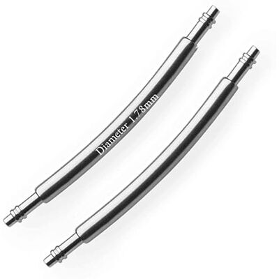 masar 26mm SLX178C Barre à Ressort Courbée pour Bracelet de Montre – Diamètre 1,78mm à 1,8mm – incurvé, Curved End Bar Watch Strap – Acier Inoxydable 316L – 2 pcs masar 26mm SLX178C Barre à Ressort Courbée pour Bracelet de Montre – Diamètre 1,78mm à 1,8mm – incurvé, Curved End Bar Watch Strap – Acier Inoxydable 316L – 2 pcs