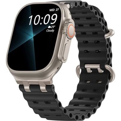 TiMOVO Ocean Band Compatible with Apple Watch Ultra 3/2/1 49mm, Black TiMOVO Ocean Band Compatible with Apple Watch Ultra 3/2/1 49mm, Black