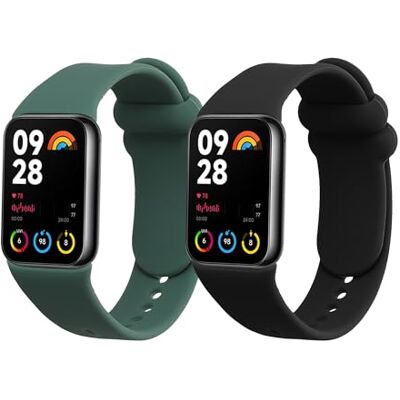 kwmobile Bracelet compatible avec Xiaomi Mi Band 8 Pro bracelet 2x bracelet de rechange en silicone pour fitness tracker kwmobile Bracelet compatible avec Xiaomi Mi Band 8 Pro bracelet 2x bracelet de rechange en silicone pour fitness tracker