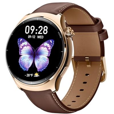 Mibro Lite3 Pro Montre Connectée Femme 45mm, Appels Bluetooth, 5ATM, GPS Autonomie 15J, avec Suivi Cardio Féquencemètre/Sommeil/SpO2, Bracelet Cuir Élégant, pour iPhone Android Samsung(Or Rose) Mibro Lite3 Pro Montre Connectée Femme 45mm, Appels Bluetooth, 5ATM, GPS Autonomie 15J, avec Suivi Cardio Féquencemètre/Sommeil/SpO2, Bracelet Cuir Élégant, pour iPhone Android Samsung(Or Rose)