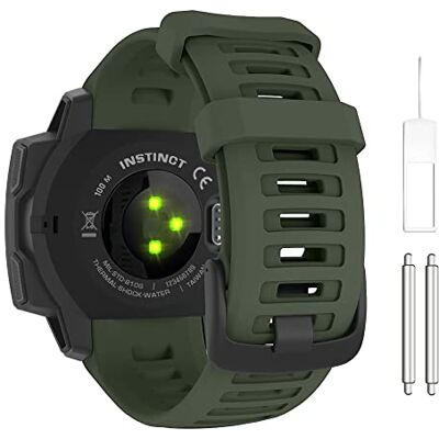 MoKo Silicone Watch Strap Compatible with Garmin Instinct & Instinct 2 MoKo Silicone Watch Strap Compatible with Garmin Instinct & Instinct 2